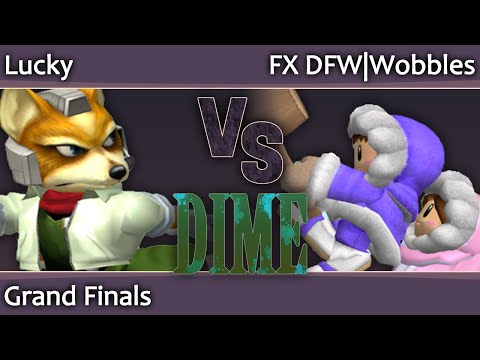 DIME13 Melee - Lucky (Fox, C Falcon) vs FX DFW Wobbles (ICs) - Grand Finals