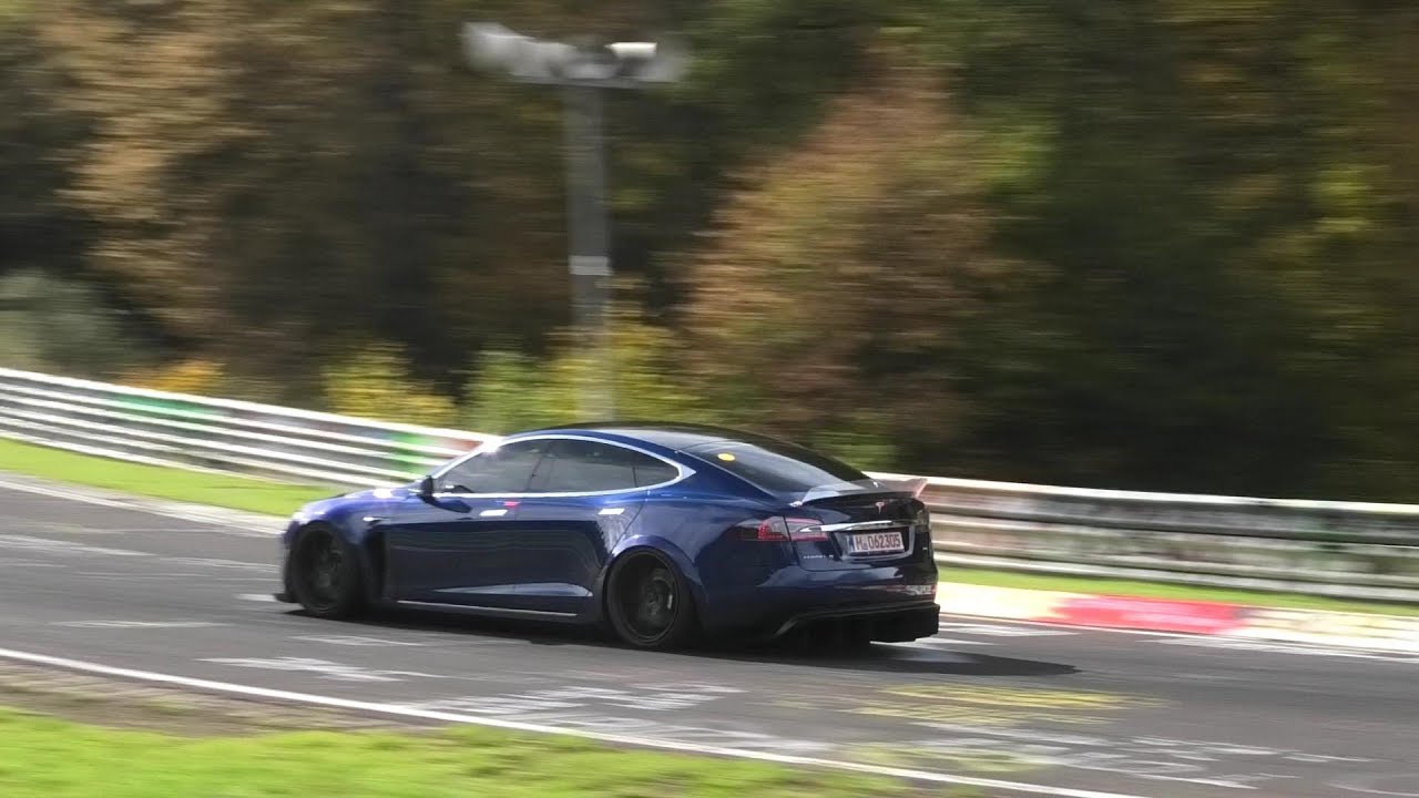 1100 HP TESLA MODEL S PLAID SPIED TESTING ON THE NURBURGRING - YouTube