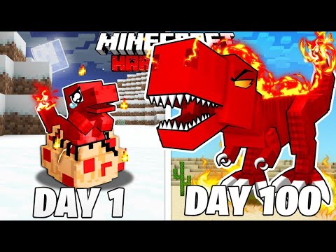 100 Days as Fire Dinosaur