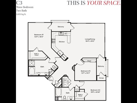 Avalon Playa Vista - Virtual Tour | 3 Bed 2 Bath | 1,633 sqft | Unit 210