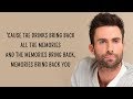 Maroon 5 - Memories (Lyrics)