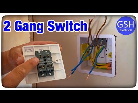 2 Gang Switch Connections Explained - Taking the Feed to the Switch