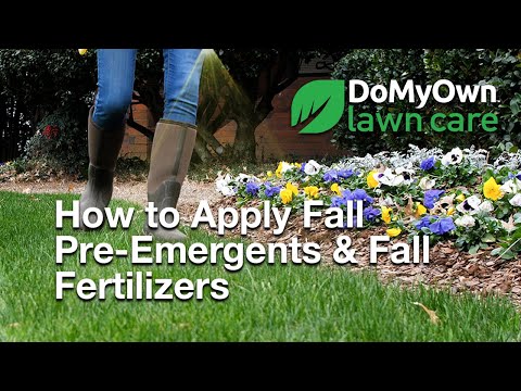  How to Apply Fall Pre-Emergents with Fall Fertilizers Video 