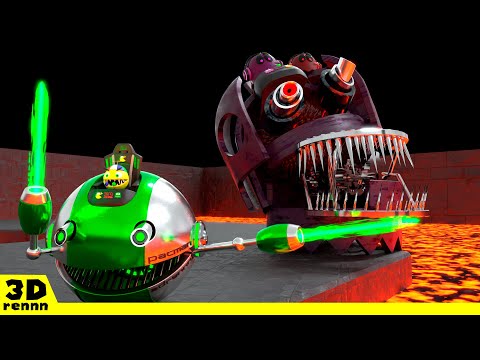 Pacman & Chain Chomp VS GIANT ROBOT GHOST | FINAL DUEL!!!