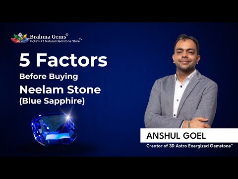 5 Factors Before Buying Neelam Stone (Blue Sapphire)