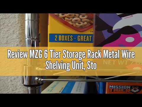 Review MZG 6 Tier Storage Rack Metal Wire Shelving Unit, Storage Standing Household Shelf Organizer