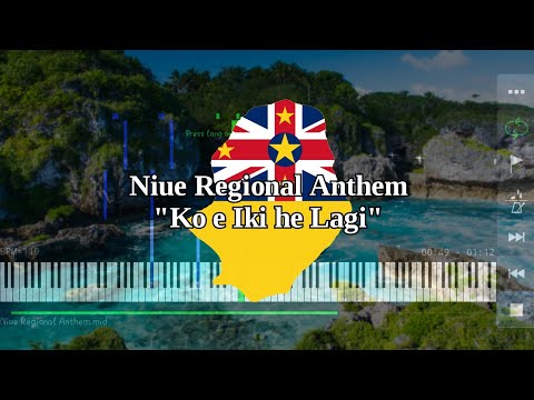 Niue Regional Anthem | Ko e Iki he Lagi - Piano