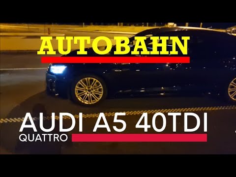 Audi A5 40 TDI acceleration Autobahn