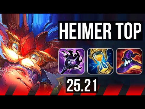 HEIMERDINGER vs JAX (TOP) | 8 solo kills | KR Diamond | 25.21
