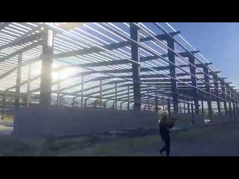 Prefab mild steel pre engineered building structure, 20 feet