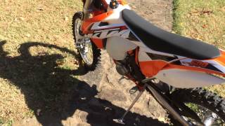 '15 KTM 500 exc,start up & stock sound