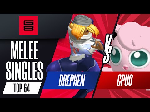 Drephen vs CPU0 - Top 64 Melee Singles - G8 | Sheik vs Jigglypuff