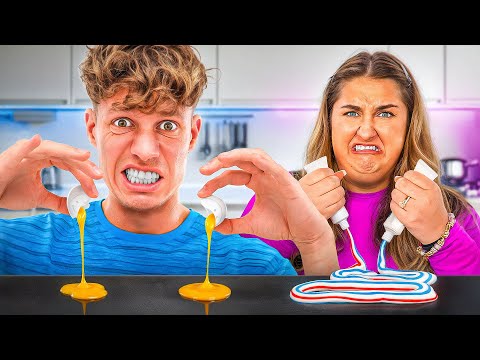 Wer kann besser halbieren? (Sandra VS Luca) #2