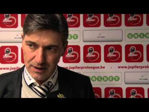 Felice Mazzu après Charleroi - Malines