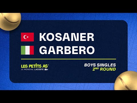 Les Petits As 2023 | Boys Singles 2R |  Kaan Isik Kosaner vs. Filippo Garbero