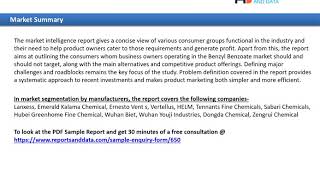 Benzyl Benzoate Market Size, New Trends & Types To 2027