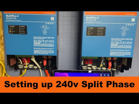 Programming Victron MultiPlus-II for 240v Split phase | 2 x 120 | 48v 3000va