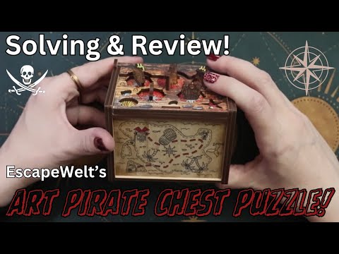Solving & Review! EscapeWelt's Art Pirate Treasure Chest puzzle!