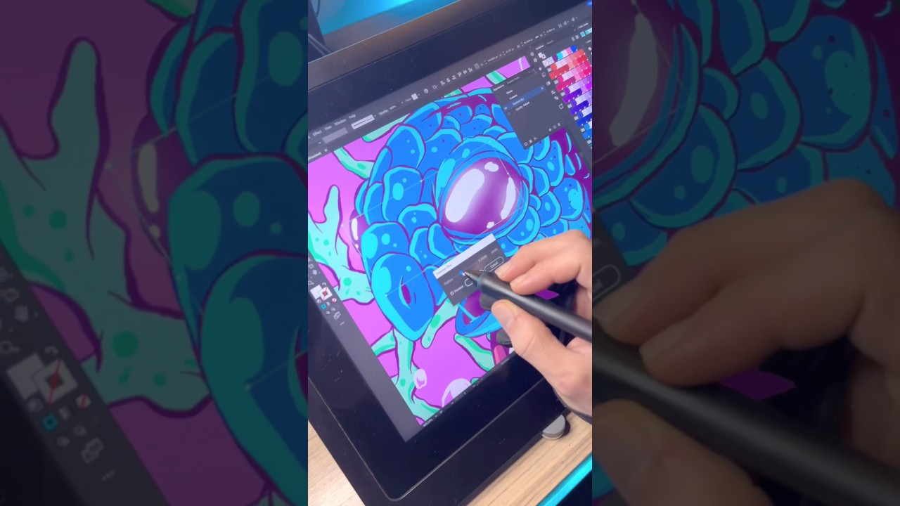 Drawing Squirtle in My Illustration Style ✍️✨ | Vector Art in Adobe Illustrator