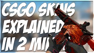 CSGO SKINS EXPLAINED IN 2 MINUTES!! (SIMPLE VERSION)