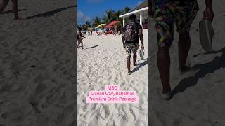 We loved using our  premium beverage package at Ocean Cay while sailing MSC! #msc #cruise￼