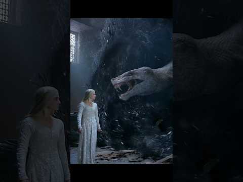 "Geralt vs. Basilisk – Fiery Showdown at the Castle 🐉🔥⚔️ | The Witcher"