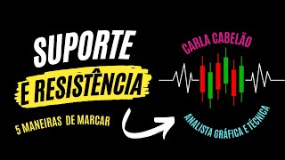 #trader #iniciantes #estrategia Suporte e Resistência - 5 Maneiras de Marcar - Iniciantes