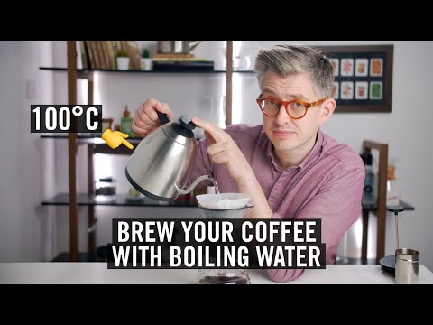 沸騰したお湯でコーヒーを淹れる - コーヒーの醸造温度を説明しました。 (Brew your coffee with boiling water - coffee brewing temperatures explained.)
