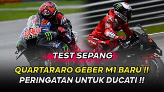 Download lagu DUCATI KATAR KETIR❗ M1 QUARTARARO TAMPIL UGAL UGALAN SAMAI TOP SPEED DESMOSEDICI BAGNAIA 🔥TES SEPANG mp3