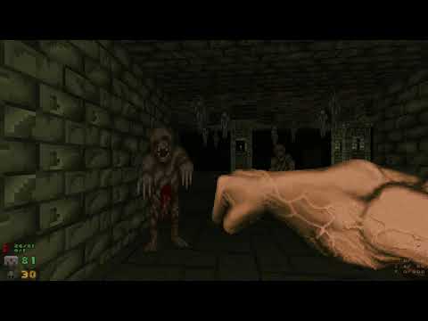 Doom: Splatterhouse 3D - E1M1 Forgotten Catacombs - All Secrets No Commentary