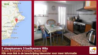 preview picture of video '3 slaapkamers 3 badkamers Villa te Koop in Alicante, El Campello, El Campello, Alicante, Spain'