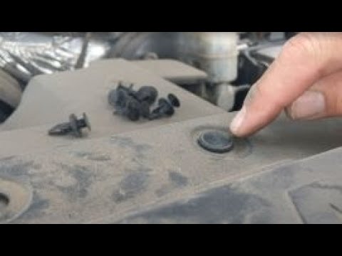 Removing push-pin rivets (trim clips?) without special tools.