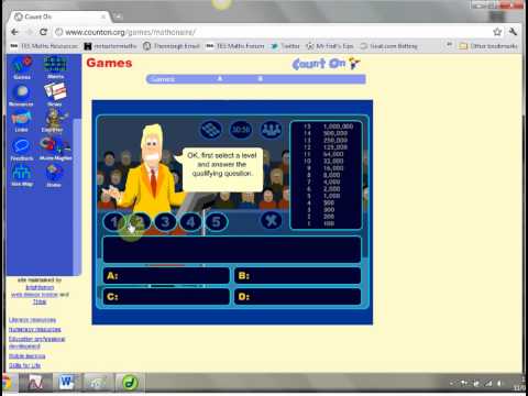 Mr Barton's Web Whizz Video 20 - Count On