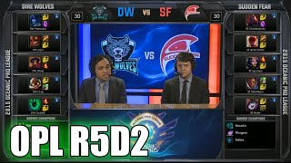 Dire Wolves vs Sudden fear | Round 5 Day 2 Oceanic Pro League Spring 2015 | DW vs SF