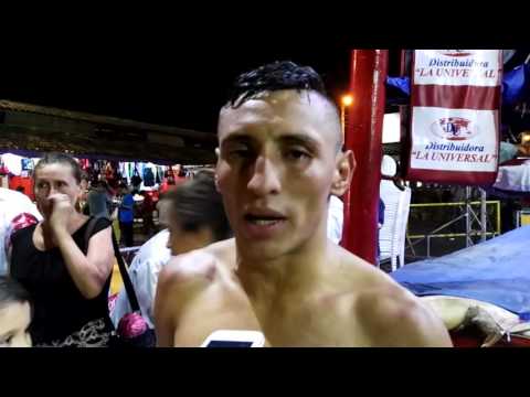 Nicaragüense Félix Alvarado KO a mexicano Noé Medina. Nicaragua 2016.