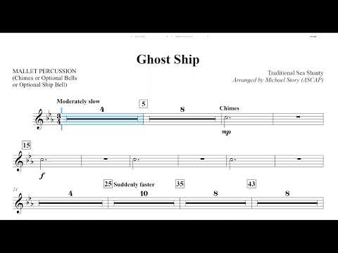 Ghost Ship (Michael Story)  Mallet Percussion Play Along
