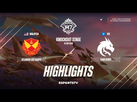 Selangor Red Giants vs Team Spirit HIGHLIGHTS M7 World Championship | SRG VS TS ESPORTSTV