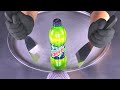 ASMR Mountain DEW Ice Cream Rolls How To Make Lemonade To Rolled Ice Cream Cool Beverage Drink
