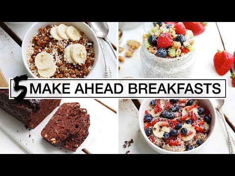 5 Healthy Make-Ahead Breakfasts | EASY + VEGAN