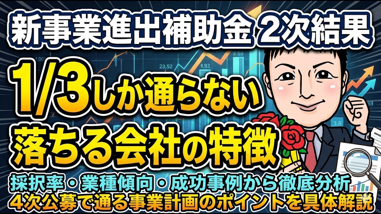 【危険】このままだと落ちます｜新事業進出補助金“採択されない事業計画”の共通点