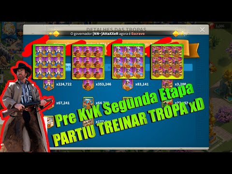 Pre KvK Etapa 2 Treinamento de Tropas - Rise Of Kingdoms