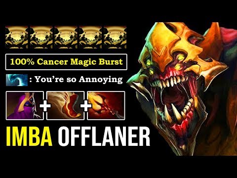 THE MOST OP OFFLANE SAND KING EVER First Item Veil 100% Cancer Burst DMG 23Min GG Deleted ALL DotA 2