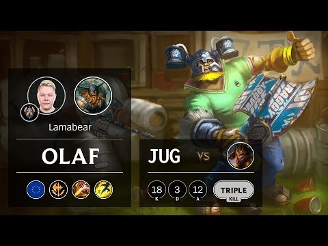 Olaf Jungle vs Jarvan IV - EUW Challenger Patch 9.24