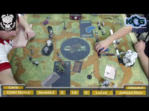 Warmachine & Hordes Battle Report - Cryx (Skarre2) vs Crucible Guard (Locke)
