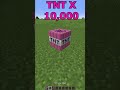 1 TNT Vs 1 Million TNT Minecraft #shorts