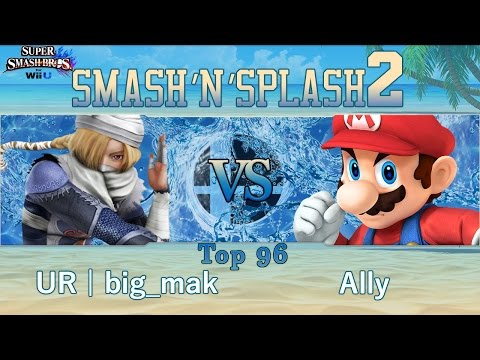 Smash'N'Splash 2  Top 96 - UR | big_mak (Sheik) vs Ally (Mario)