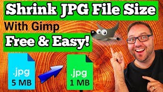 How to Reduce JPG Image File Size - YouTube Thumbnails - Gimp