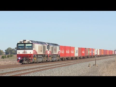 SBR / SCT 7922V Stops At Gheringhap - PoathTV Australian Trains & Railways