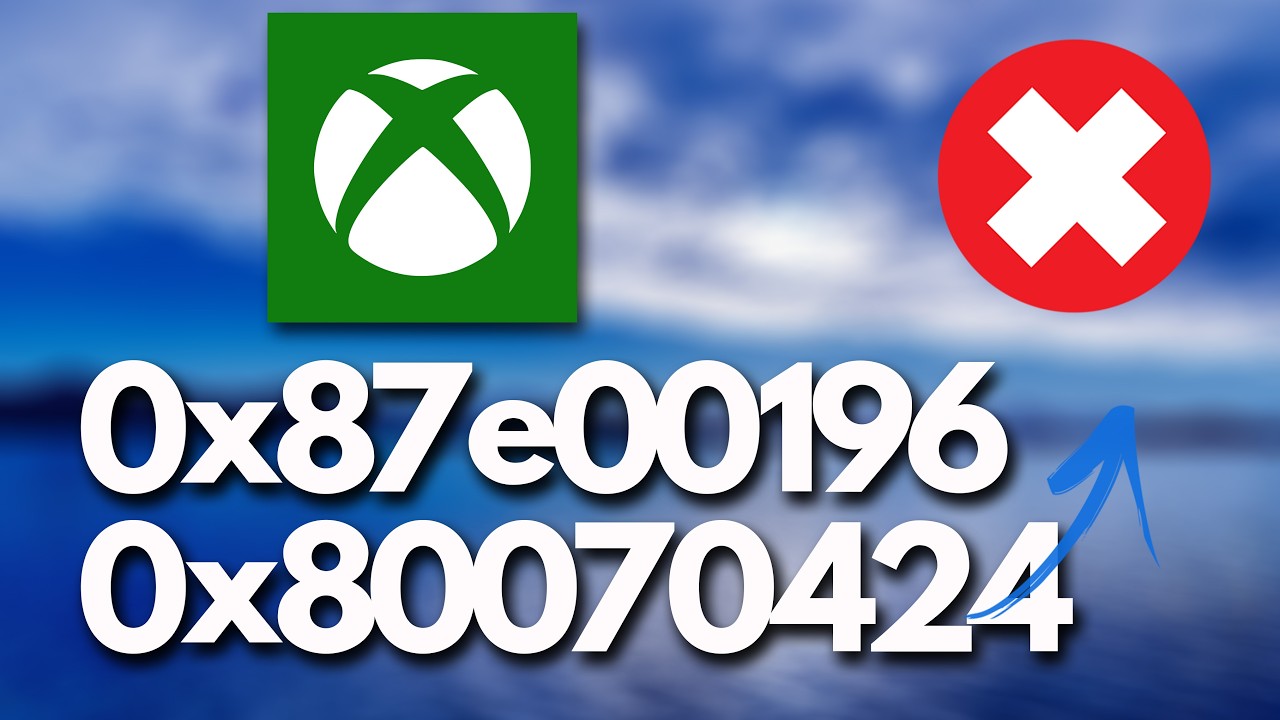 Xbox App Error Code 0x87e00196/0x80070424 Something Unexpected Happened/Try The Update Again PC FIX