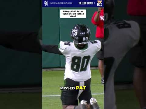 Posting 1 play every day until Texas High School Football is back! 33 Days left!